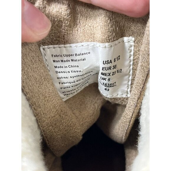 Women’s Brash Moto Boots Size 6 1/2 Sherpa Trim platform - Picture 9 of 15